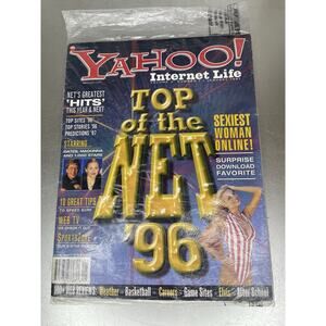 Sealed! New! 1997 Yahoo Magazine Internet Life Top Of The Net '96 Vol 3 #1 Jan